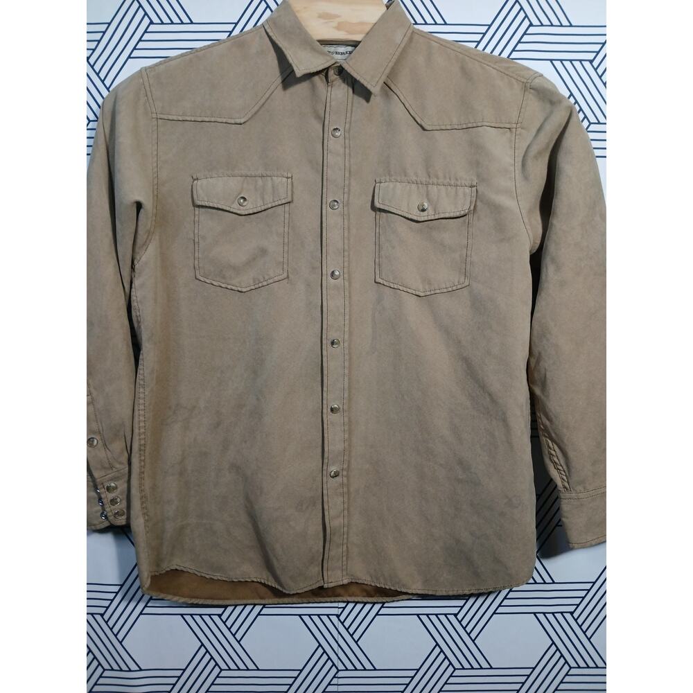 Bit & Bridle Crushed Velvet Western Shirt Snap Button Front Cowboy Rodeo